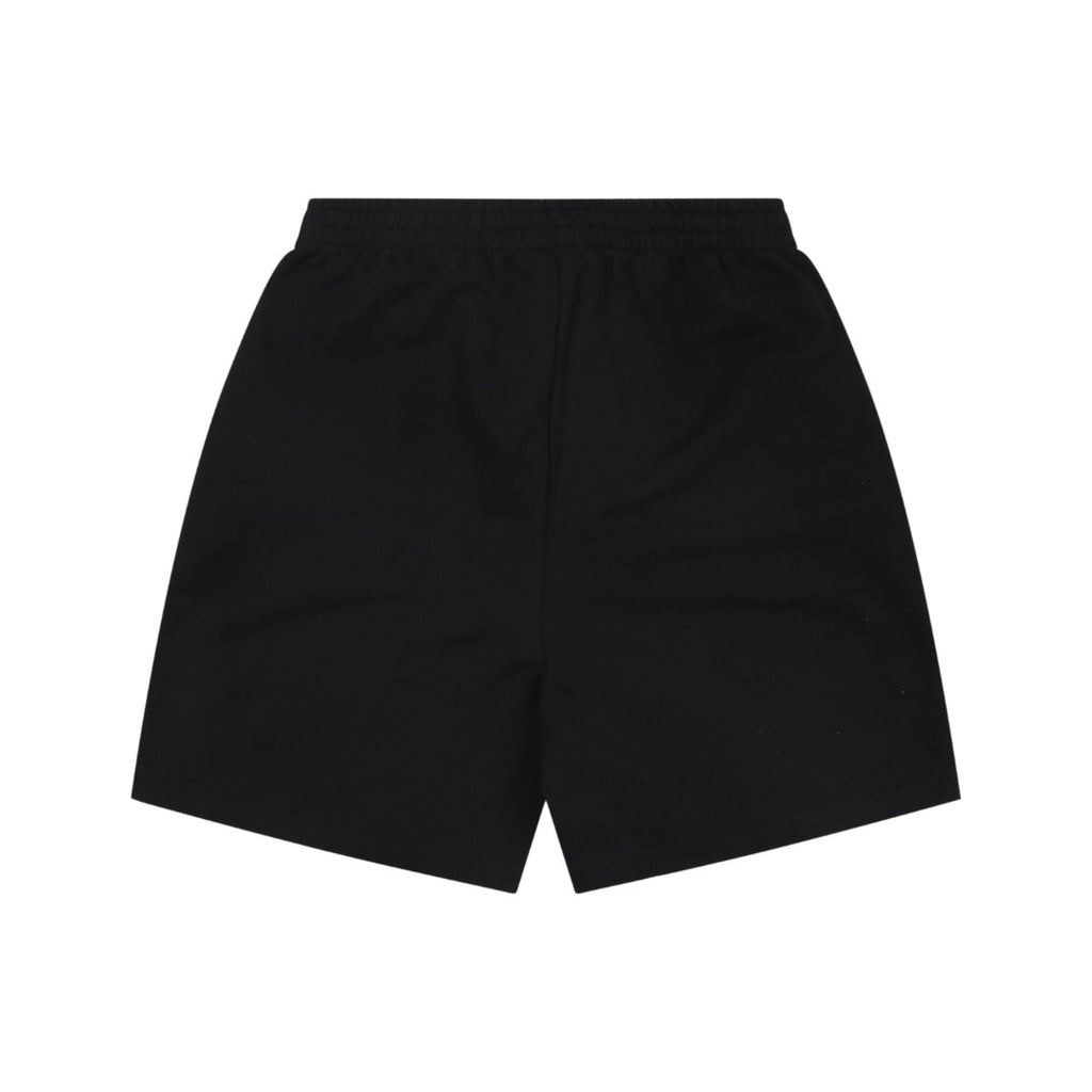 Balenciaga Reflective Logo Small Script Shorts Black