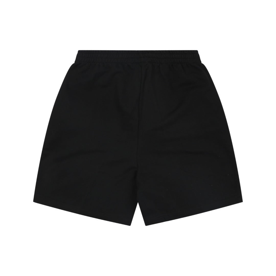 Balenciaga Reflective Logo Small Script Shorts Black