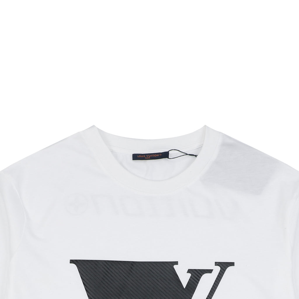 Louis Vuitton LV Monogram Carbon Fiber Graphic Short Sleeve T-Shirt White