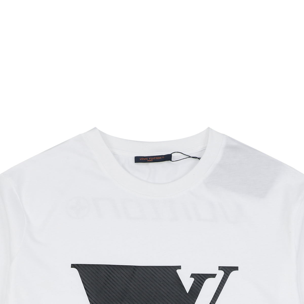 Louis Vuitton LV Monogram Carbon Fiber Graphic Short Sleeve T-Shirt White