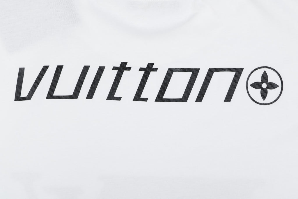 Louis Vuitton LV Monogram Carbon Fiber Graphic Short Sleeve T-Shirt White