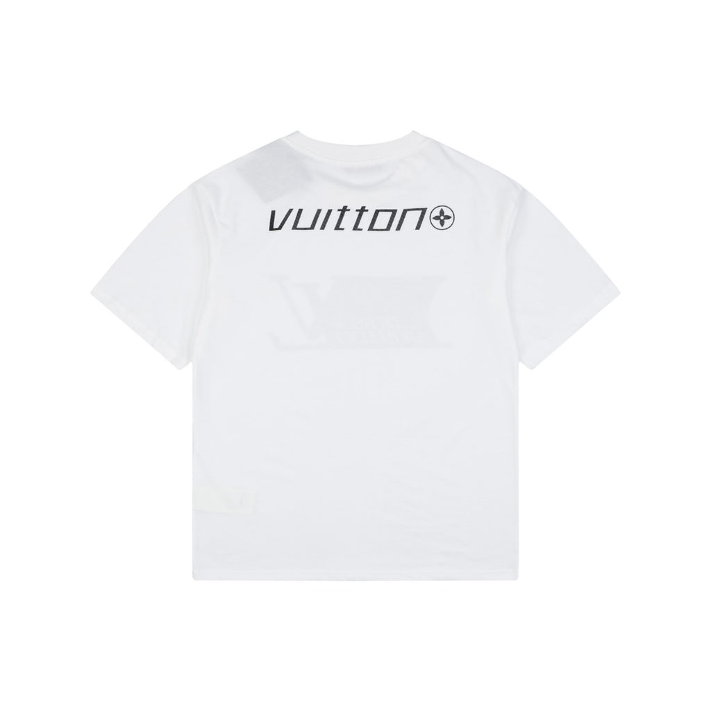 Louis Vuitton LV Monogram Carbon Fiber Graphic Short Sleeve T-Shirt White