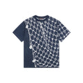 Louis Vuitton 24SS LV Monogram Net Jacquard Short Sleeve T-Shirt Navy