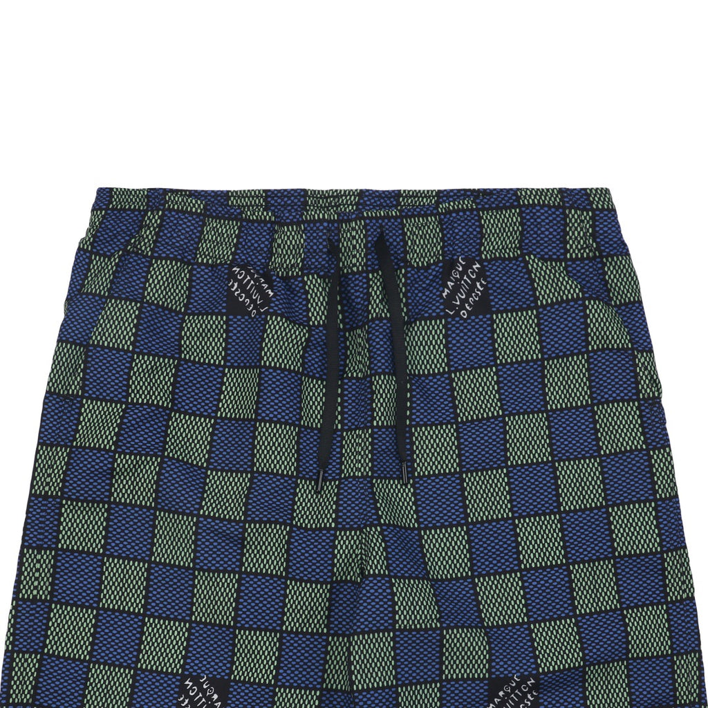Louis Vuitton 25SS LV Damier Checkerboard Monogram Shorts Blue Purple