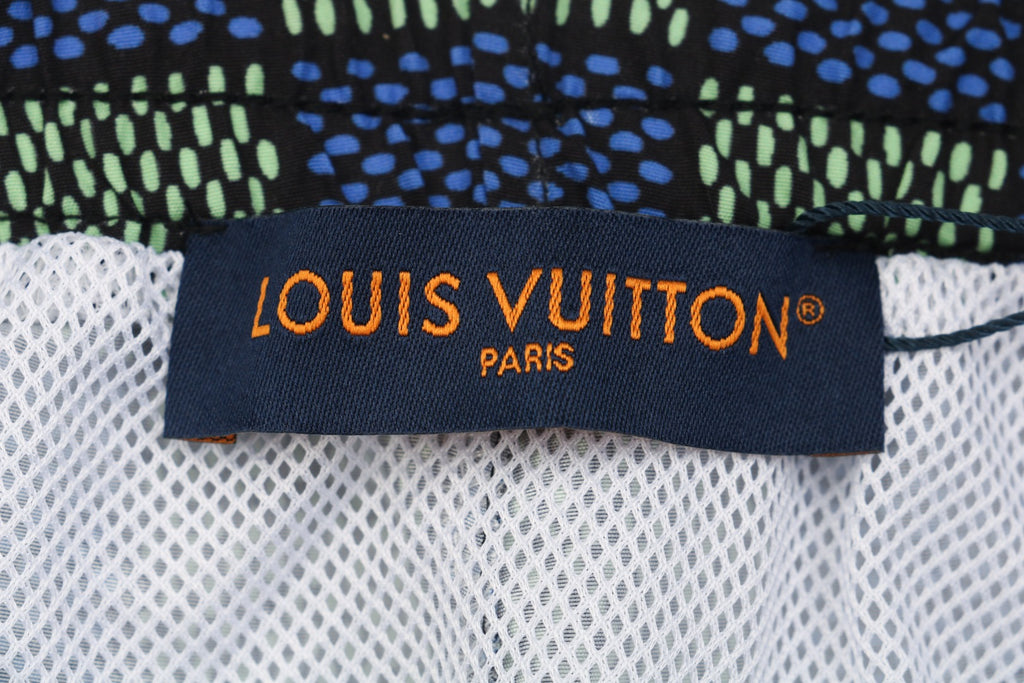 Louis Vuitton 25SS LV Damier Checkerboard Monogram Shorts Blue Purple