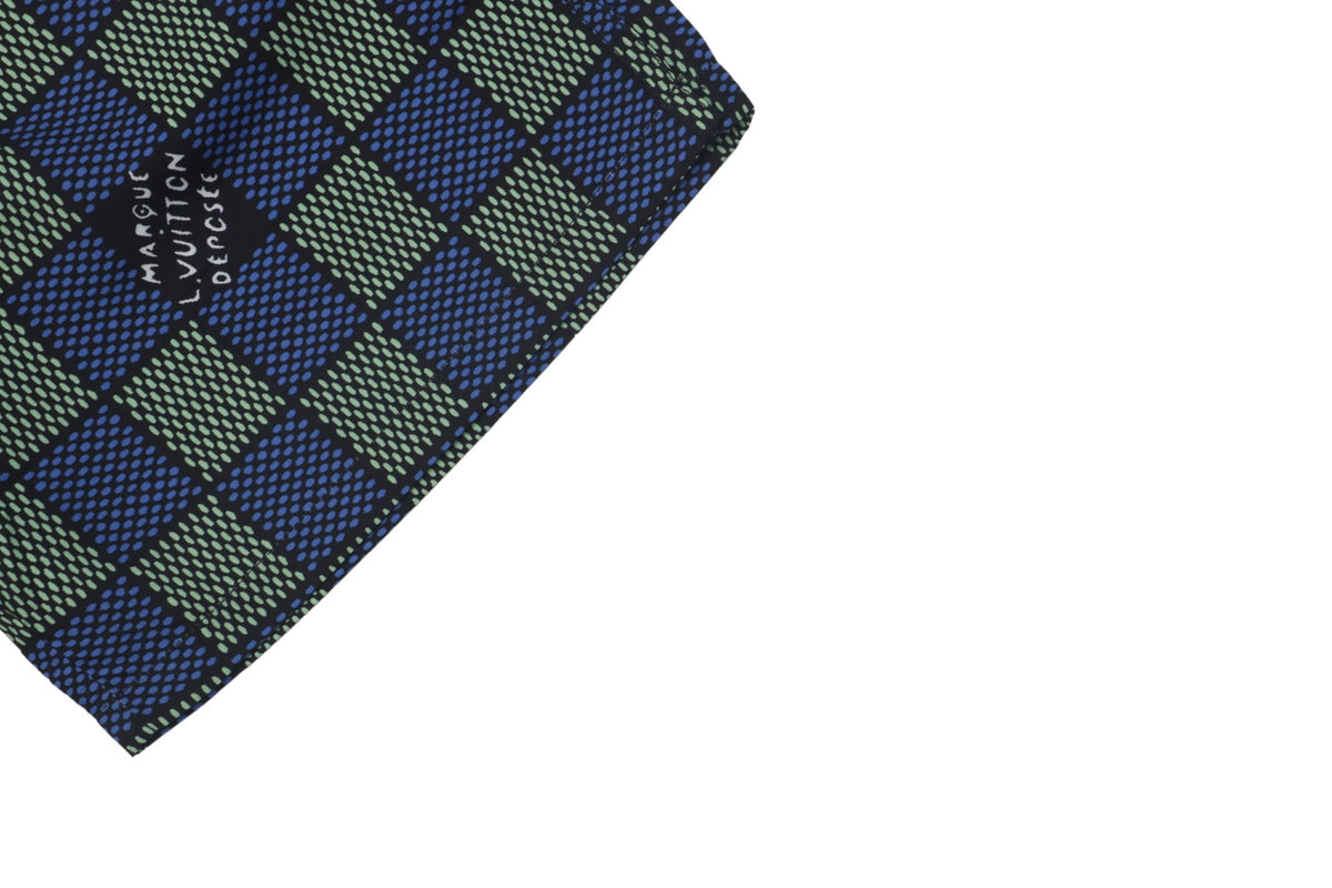 Louis Vuitton 25SS LV Damier Checkerboard Monogram Shorts Blue Purple