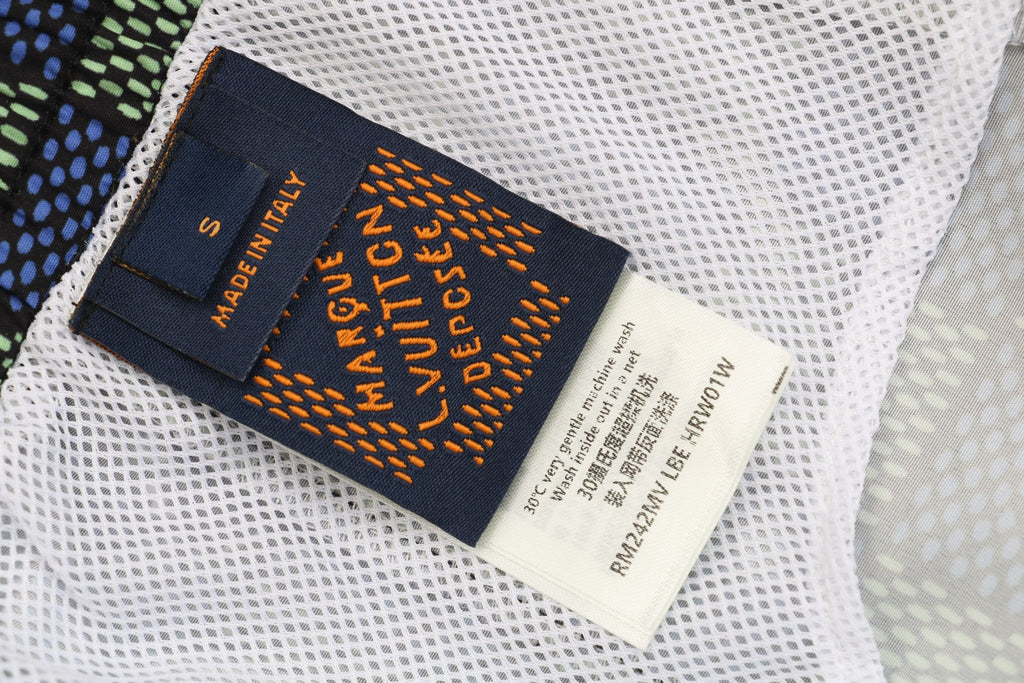 Louis Vuitton 25SS LV Damier Checkerboard Monogram Shorts Blue Purple