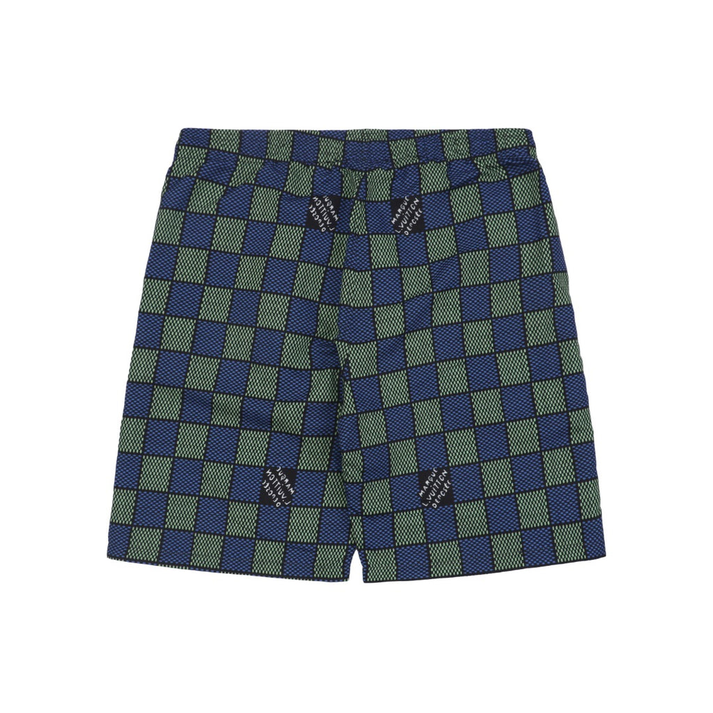 Louis Vuitton 25SS LV Damier Checkerboard Monogram Shorts Blue Purple