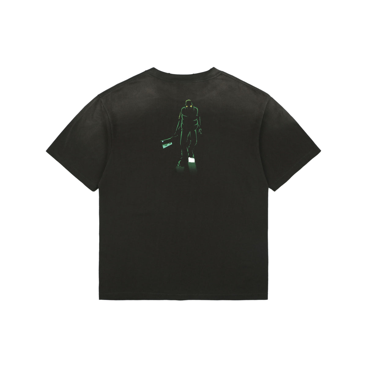 Saint Michael Neighbor No.13 Graphic Print Short Sleeve T-Shirt Black