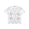 Louis Vuitton Monogram Sketch Line Art Allover Print Short Sleeve Tee