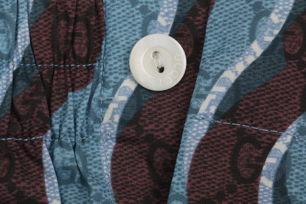Gucci 25SS Serpentine Wave Stripe Allover Print Shorts