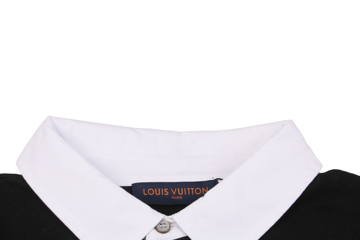 Louis Vuitton 25SS Gradient Colorblock Monogram Jacquard Polo Short Sleeve