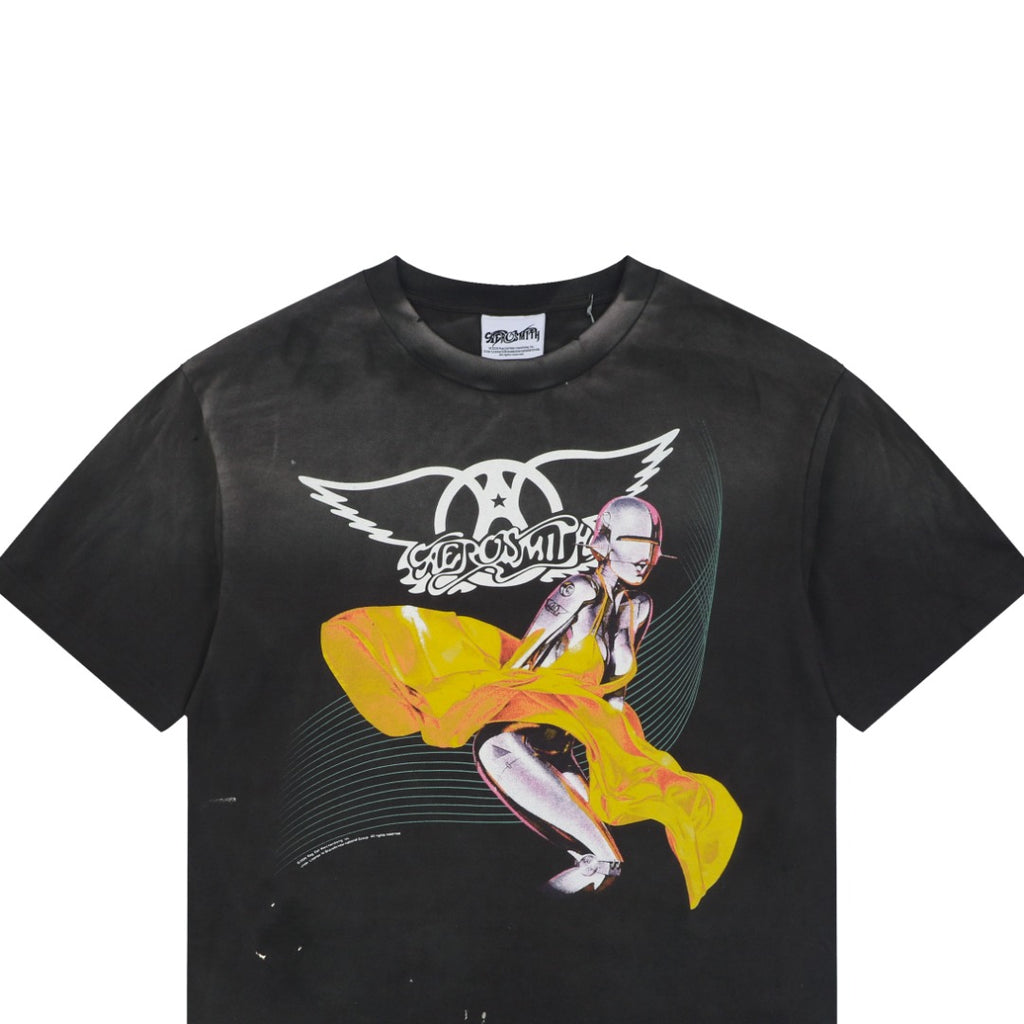 Saint Michael Yellow Dress Mechanical Monroe Graphic Short Sleeve Tee