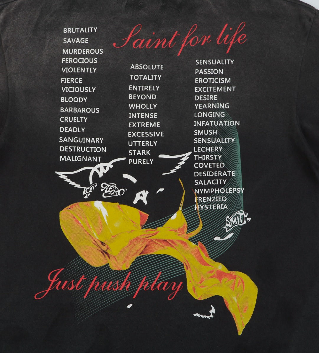 Saint Michael Yellow Dress Mechanical Monroe Graphic Short Sleeve Tee