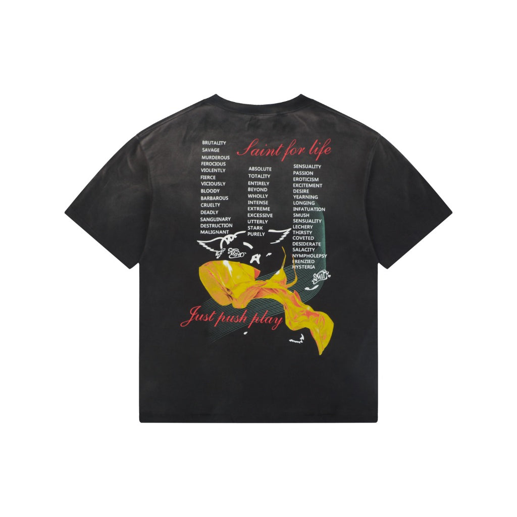 Saint Michael Yellow Dress Mechanical Monroe Graphic Short Sleeve Tee