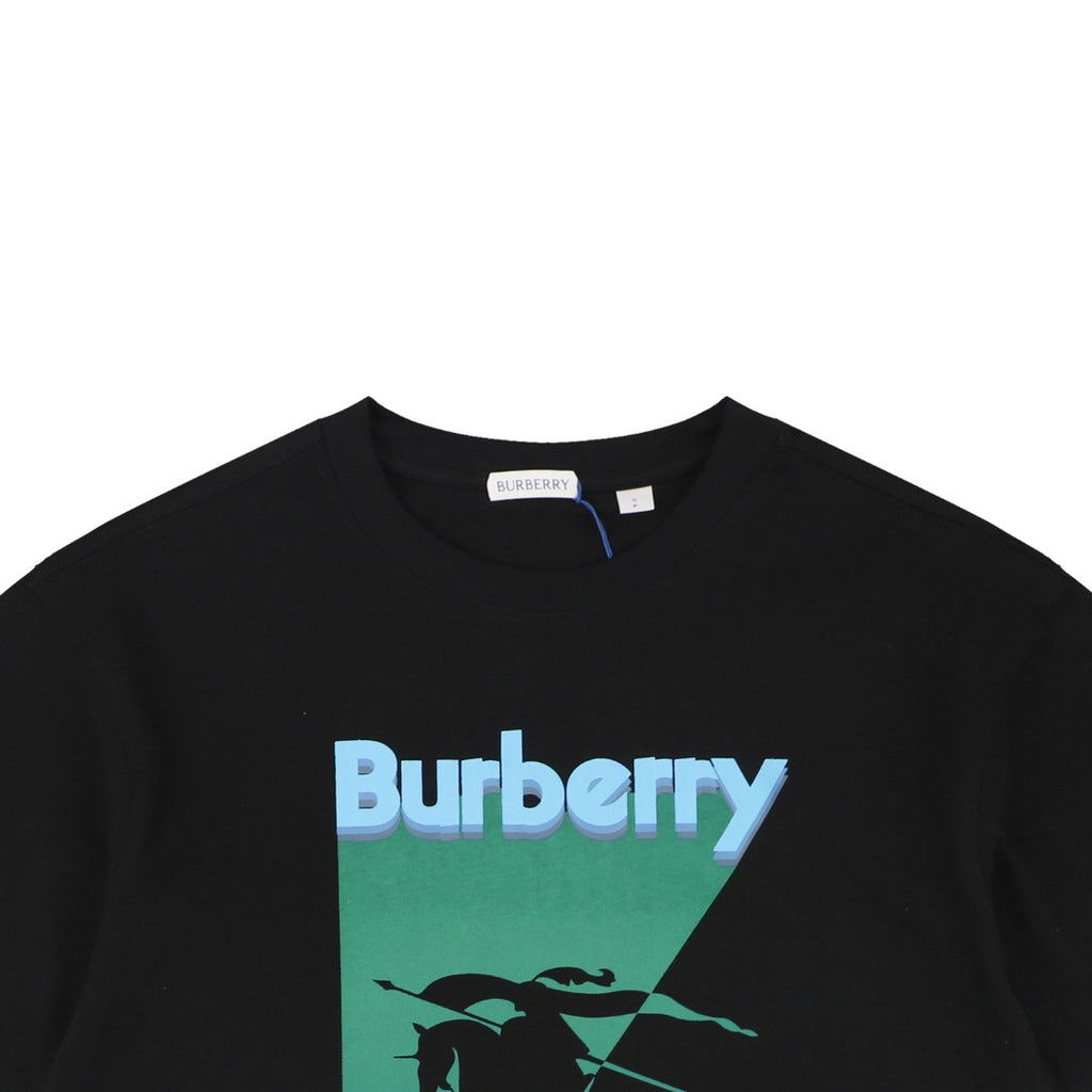 Burberry Inverted Triangle Gradient Equestrian Knight Graphic Short Sleeve Tee