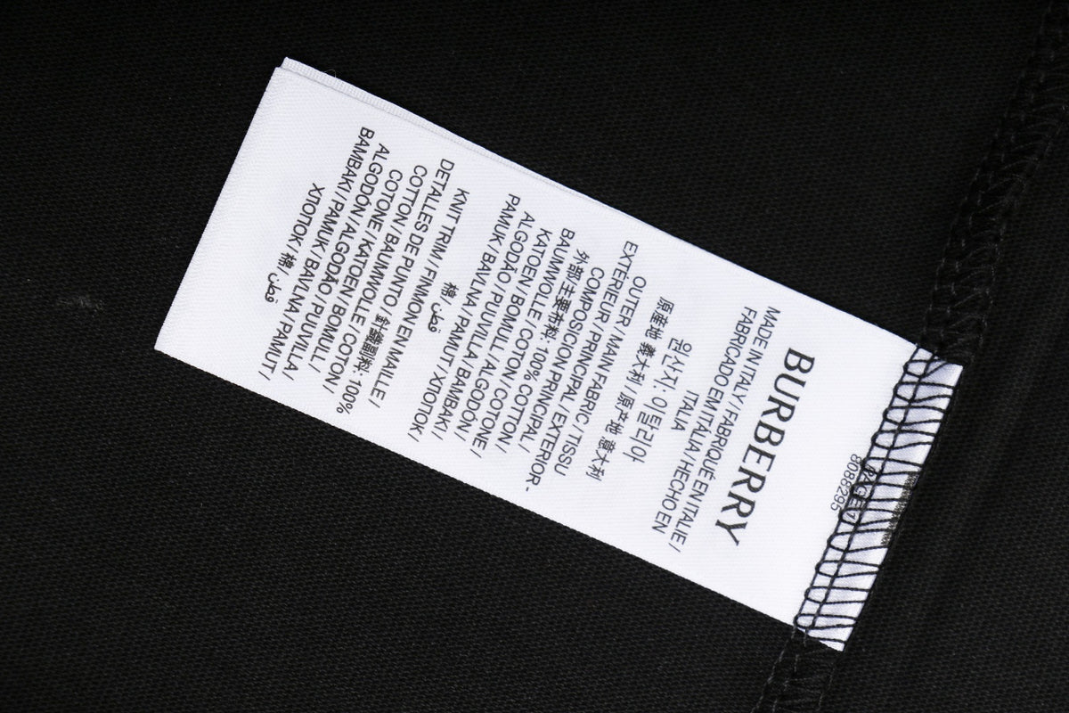 Burberry Inverted Triangle Gradient Equestrian Knight Graphic Short Sleeve Tee