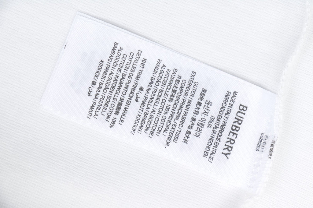 Burberry Inverted Triangle Gradient Equestrian Knight Graphic Short Sleeve Tee White