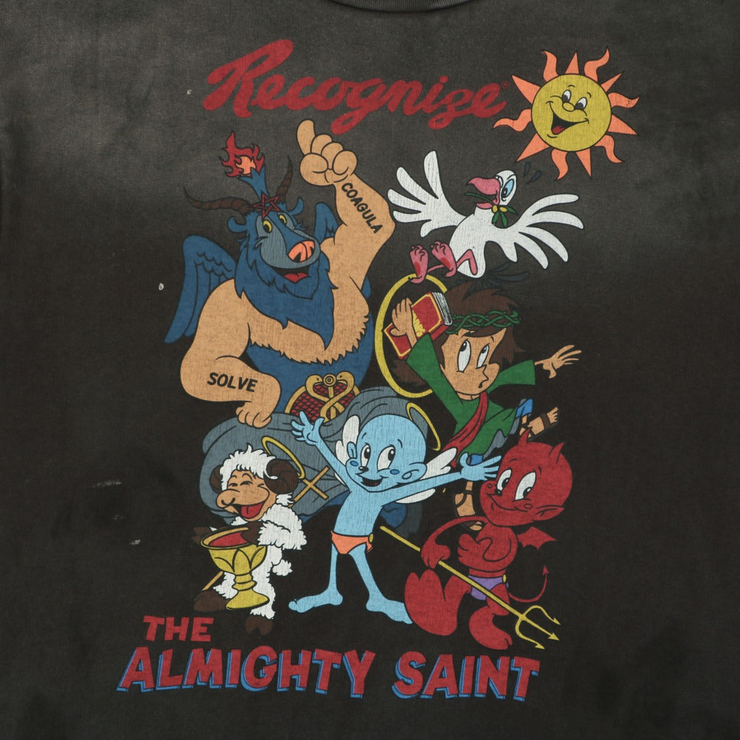 Saint Michael The Almighty Saint Cartoon Spirits Graphic Short Sleeve Tee