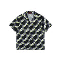 Gucci 25SS Surfer Allover Print Short Sleeve Camp Collar Shirt