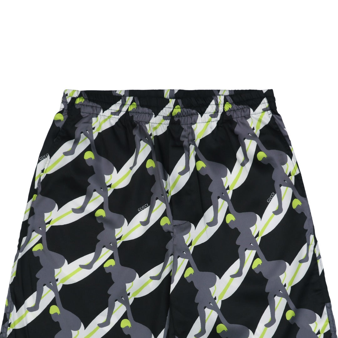Gucci 25SS Surfer Allover Print Elastic Waist Shorts