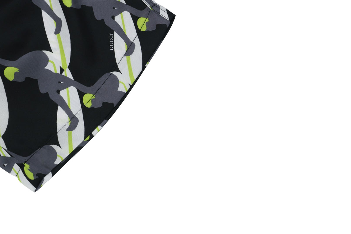 Gucci 25SS Surfer Allover Print Elastic Waist Shorts