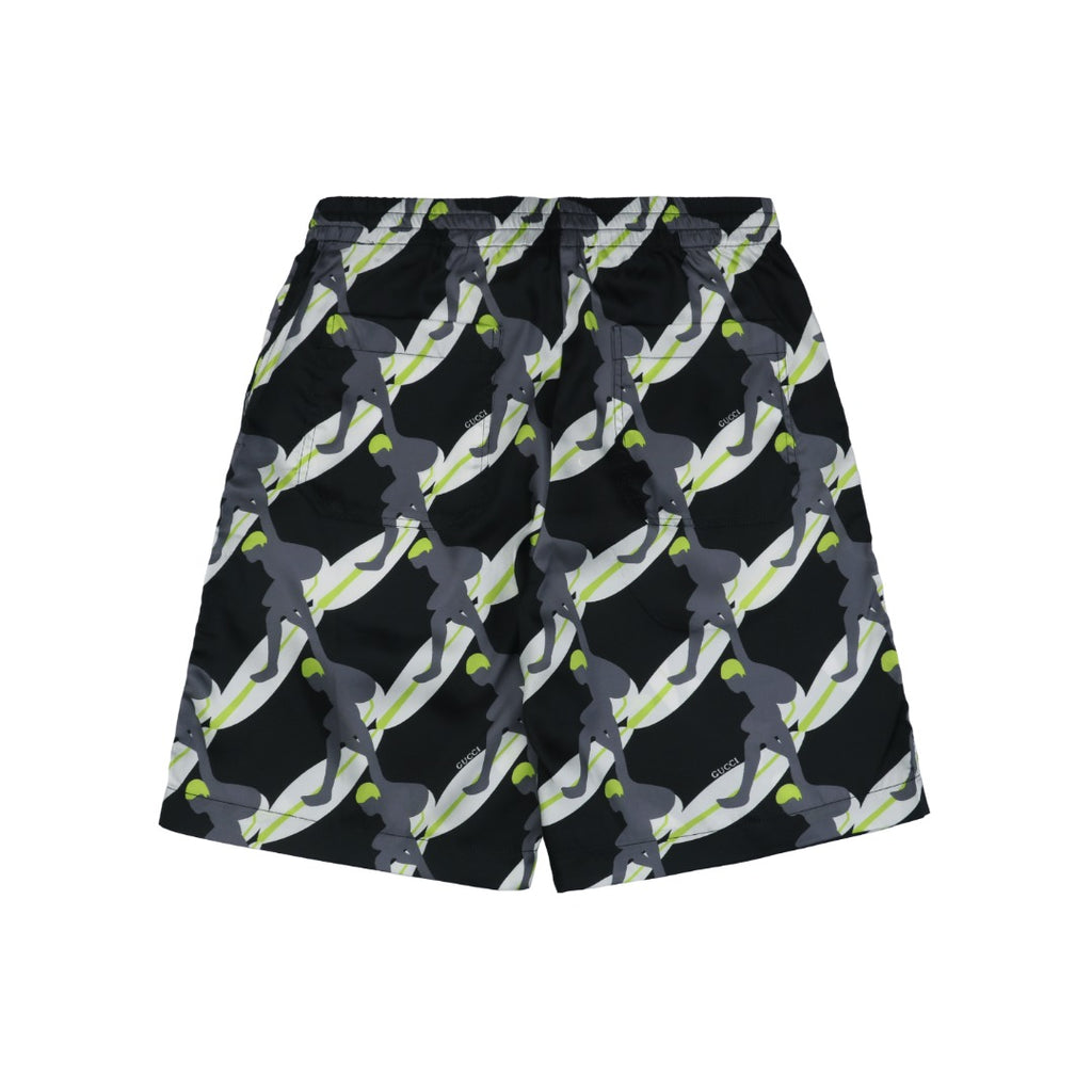 Gucci 25SS Surfer Allover Print Elastic Waist Shorts