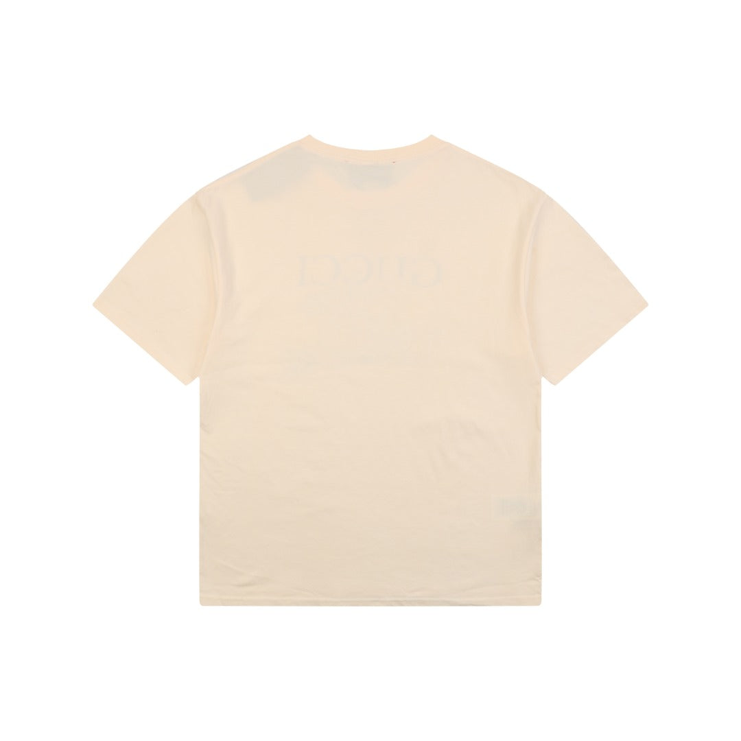 Gucci Three-Eyed Crayon Shin-Chan Cartoon Graphic Short Sleeve Tee Cream