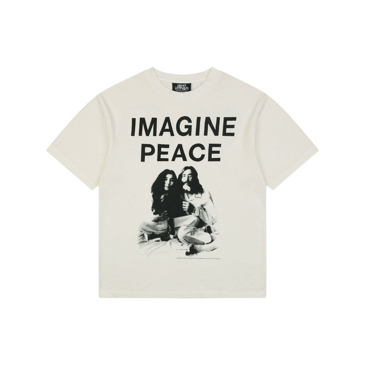 Saint Michael Imagine Peace Bed-In Anti-War Manifesto Graphic Short Sleeve Tee