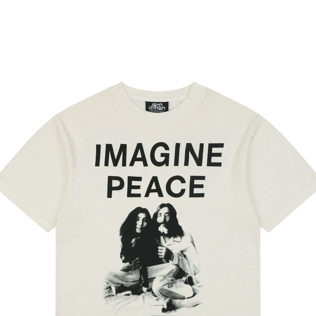 Saint Michael Imagine Peace Bed-In Anti-War Manifesto Graphic Short Sleeve Tee
