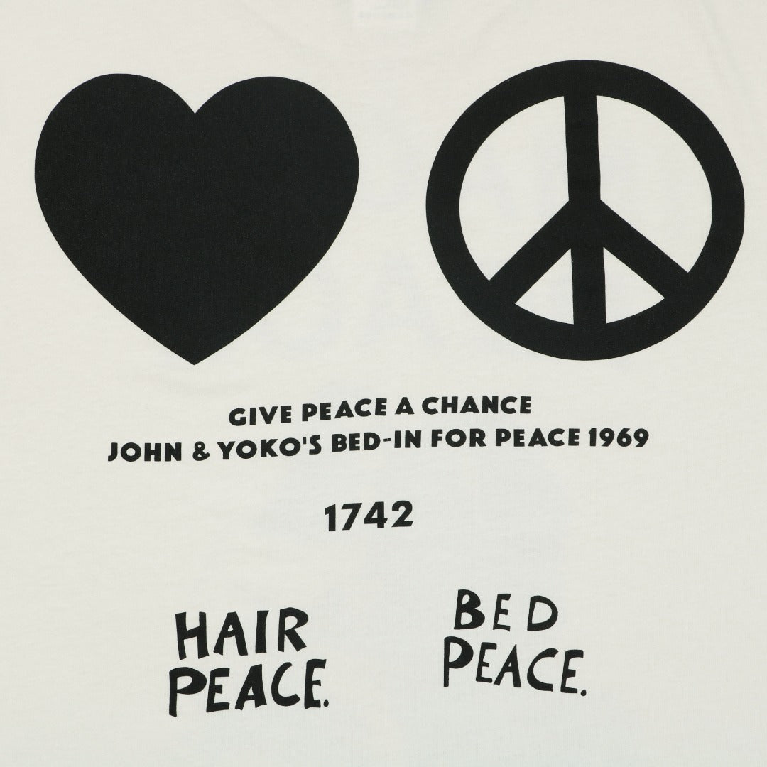 Saint Michael Imagine Peace Bed-In Anti-War Manifesto Graphic Short Sleeve Tee