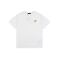 Gucci 25SS Floral G Letter Embroidered Short Sleeve Tee White