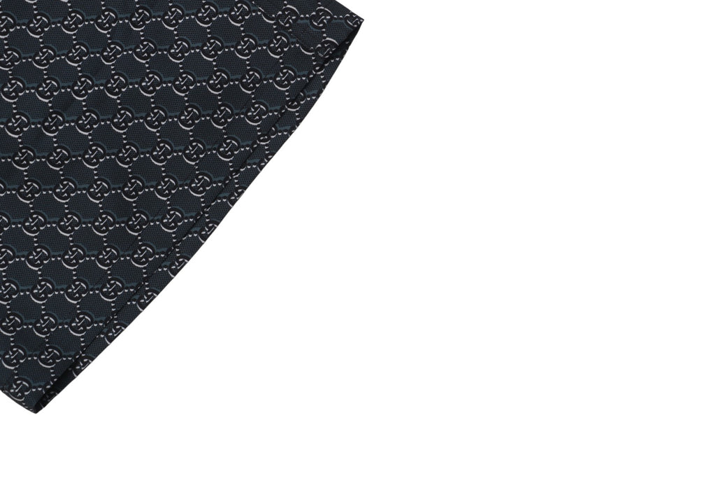 Gucci 25SS Lido Allover GG Monogram Print Elastic Waist Shorts Navy