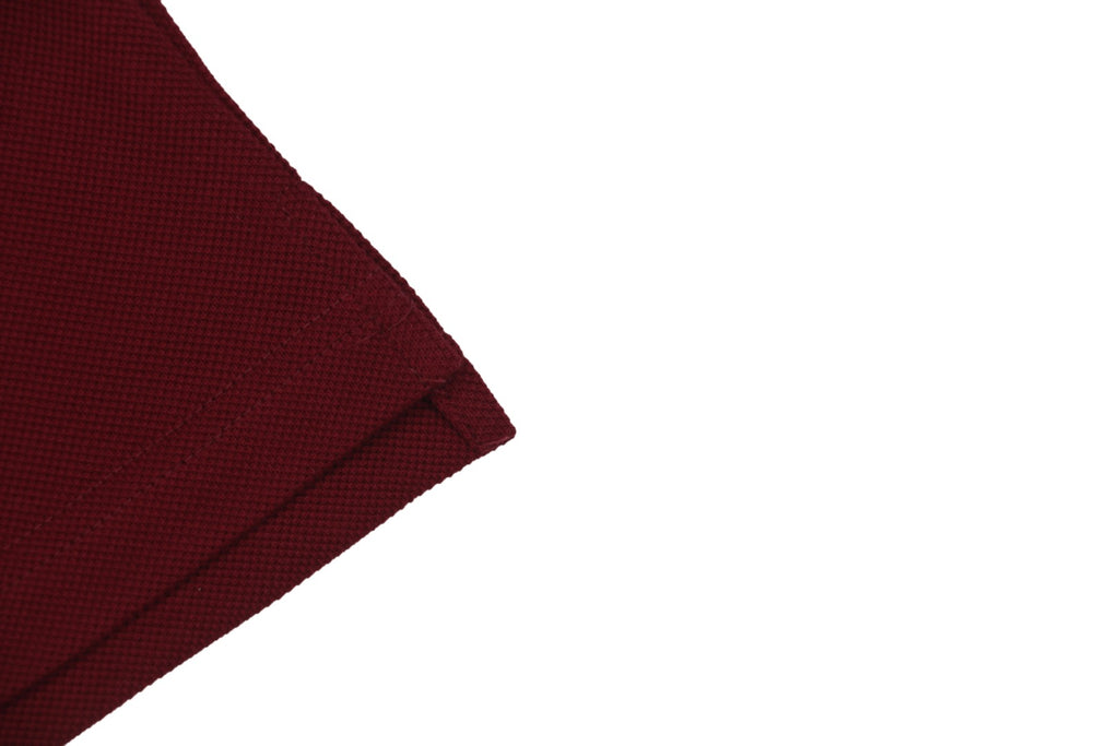 Gucci 25SS Collar G Letter Embroidered Polo Short Sleeve Shirt Burgundy
