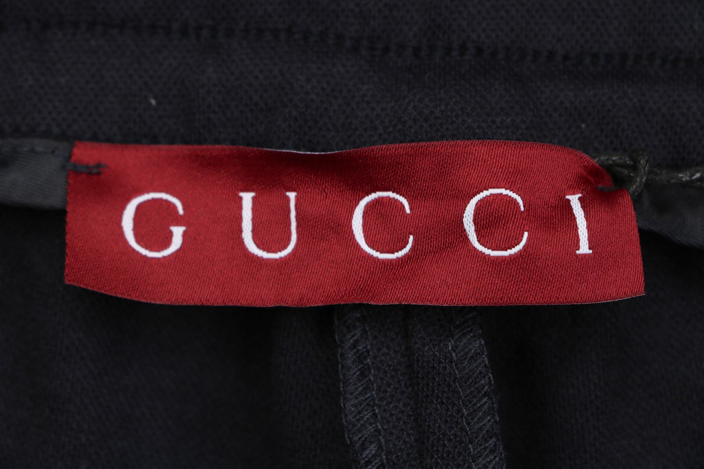 Gucci Gradient Crystal GG Logo Embellished Drawstring Shorts Black