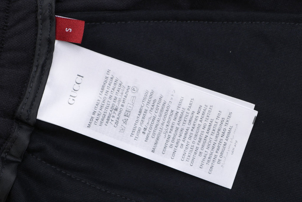 Gucci Gradient Crystal GG Logo Embellished Drawstring Shorts Black