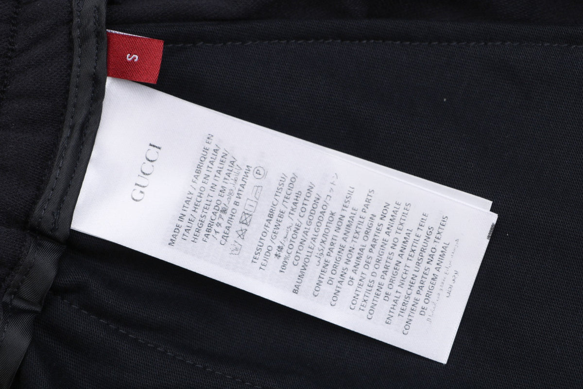 Gucci Gradient Crystal GG Logo Embellished Drawstring Shorts Black
