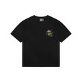 Dior Floral Bouquet Dior Script Embroidered Short Sleeve Tee Black