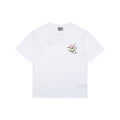 Dior Floral Bouquet Dior Script Embroidered Short Sleeve Tee White