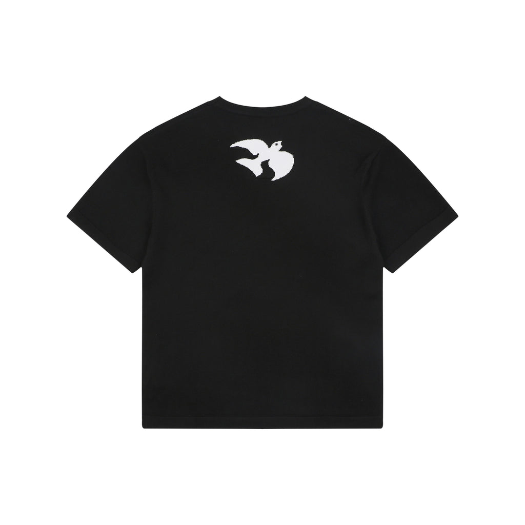 Louis Vuitton Double Exposure Monogram Jacquard Wordmark Short Sleeve Tee Black