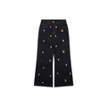 Louis Vuitton Monogram Micro Portrait All-Over Embroidered Wide Leg Denim Jeans Black