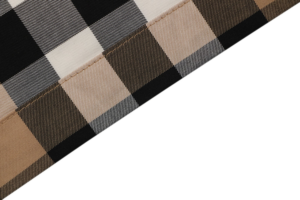 Burberry Vintage Check Large Plaid Zip Jacket Camel