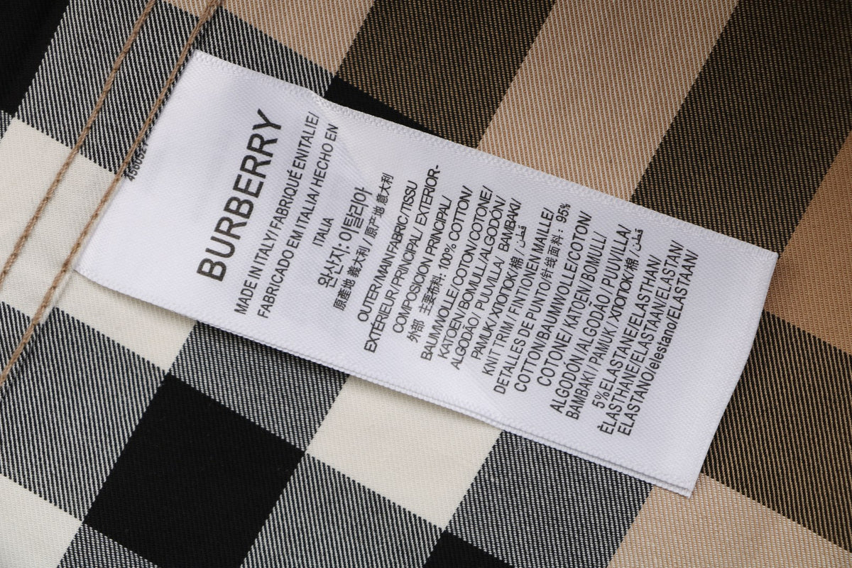 Burberry Vintage Check Large Plaid Zip Jacket Camel