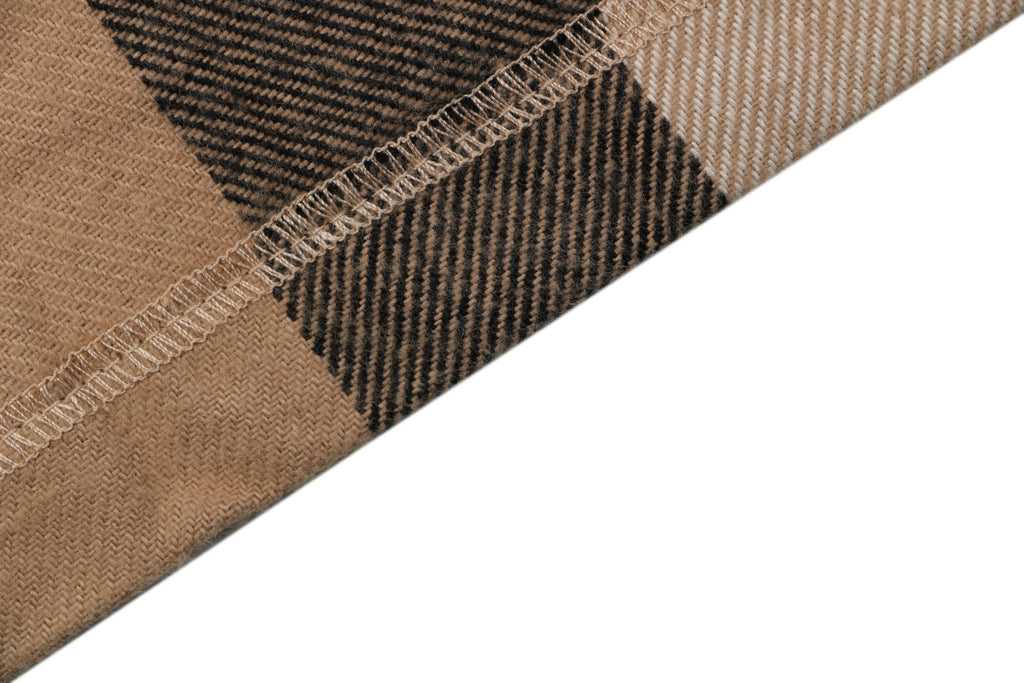 Burberry Vintage Check Maxi Oversized Plaid Zip Jacket Camel