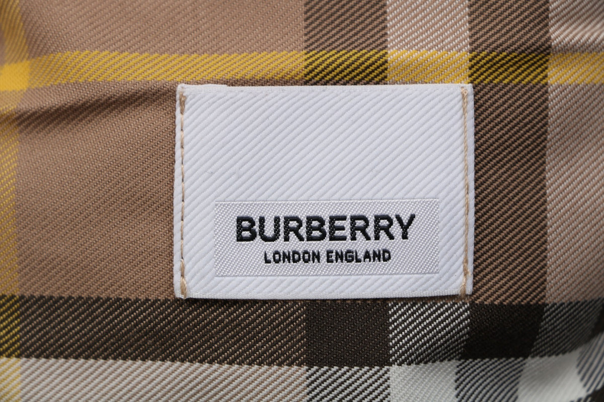 Burberry Vintage Check Reversible Hooded Zip Jacket Camel Black