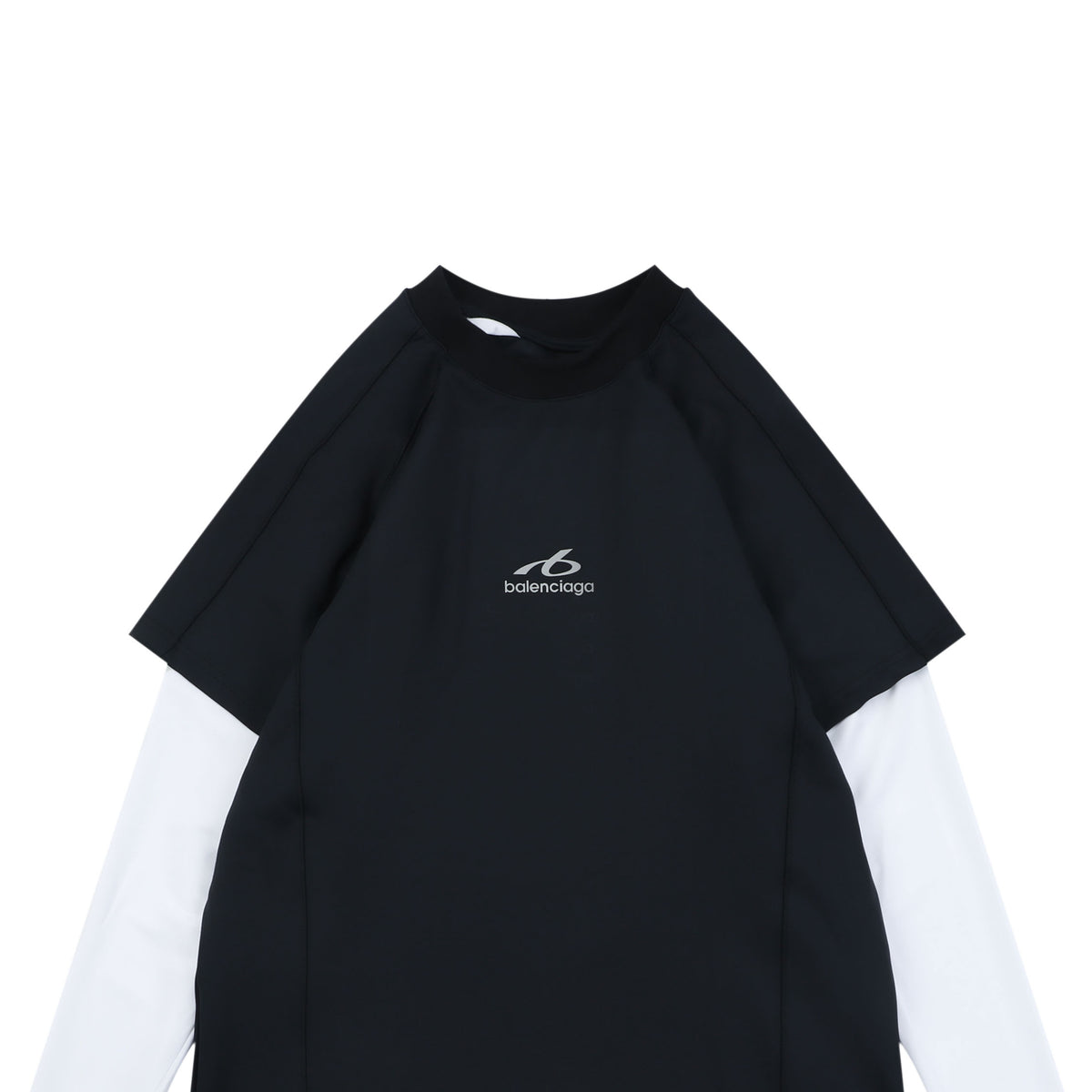 Balenciaga Reflective Ring Logo Quick-Dry Layered Long Sleeve