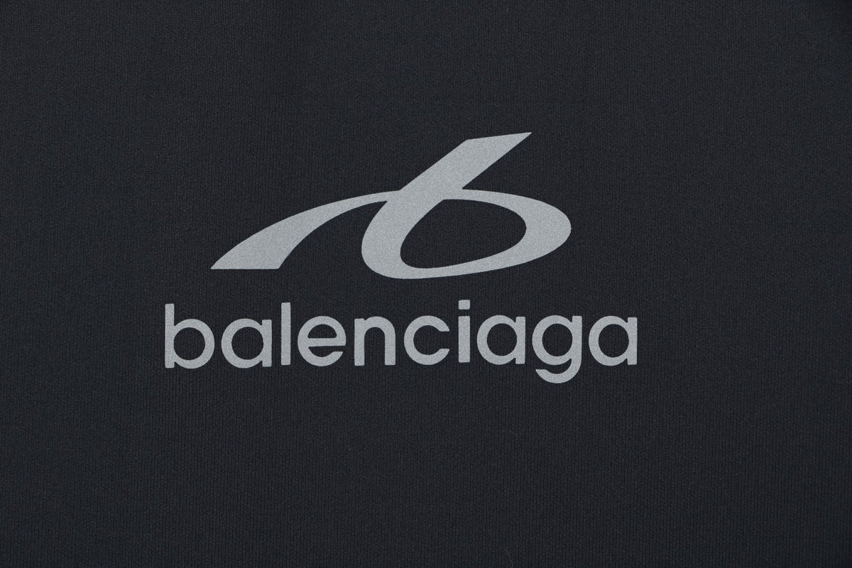 Balenciaga Reflective Ring Logo Quick-Dry Layered Long Sleeve