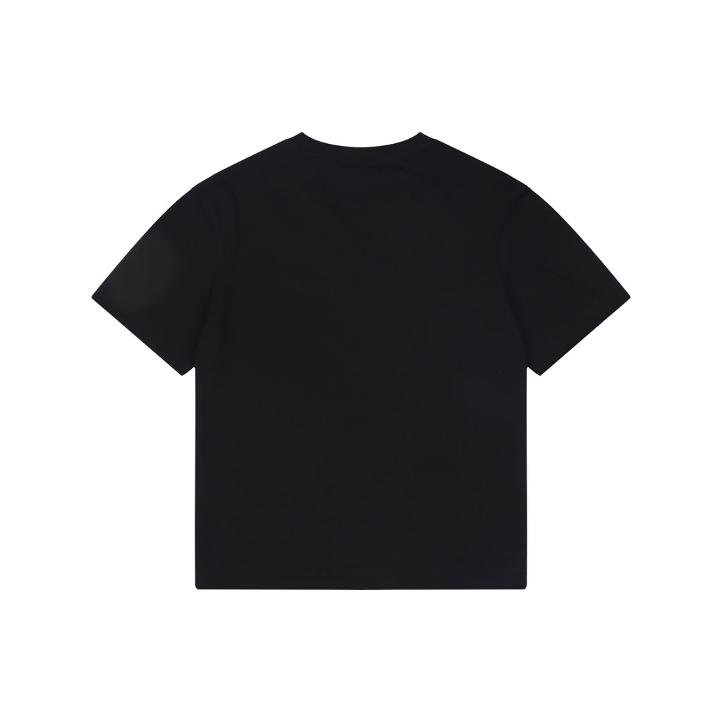 Burberry Equestrian Knight Embroidery Short Sleeve Tee Black