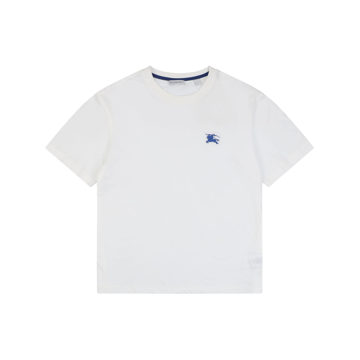 Burberry Equestrian Knight Embroidery Short Sleeve Tee White