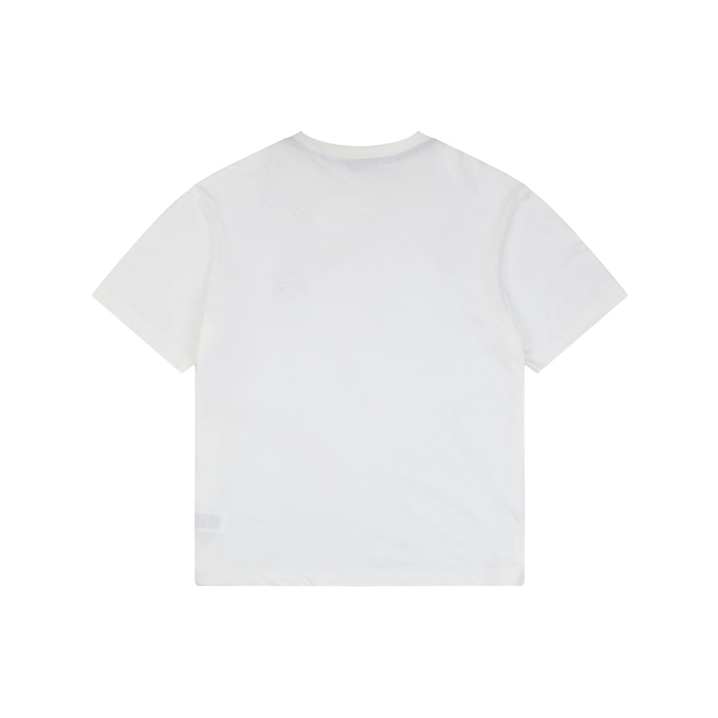 Burberry Equestrian Knight Embroidery Short Sleeve Tee White